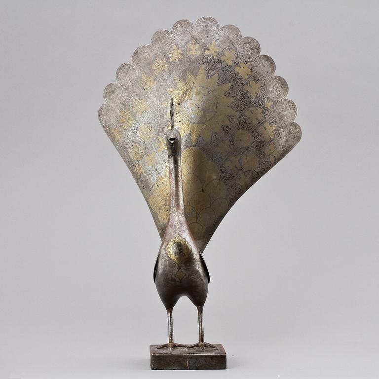 SKULTPUR, gulmetall, orientalisk, 1900-talets första hälft.