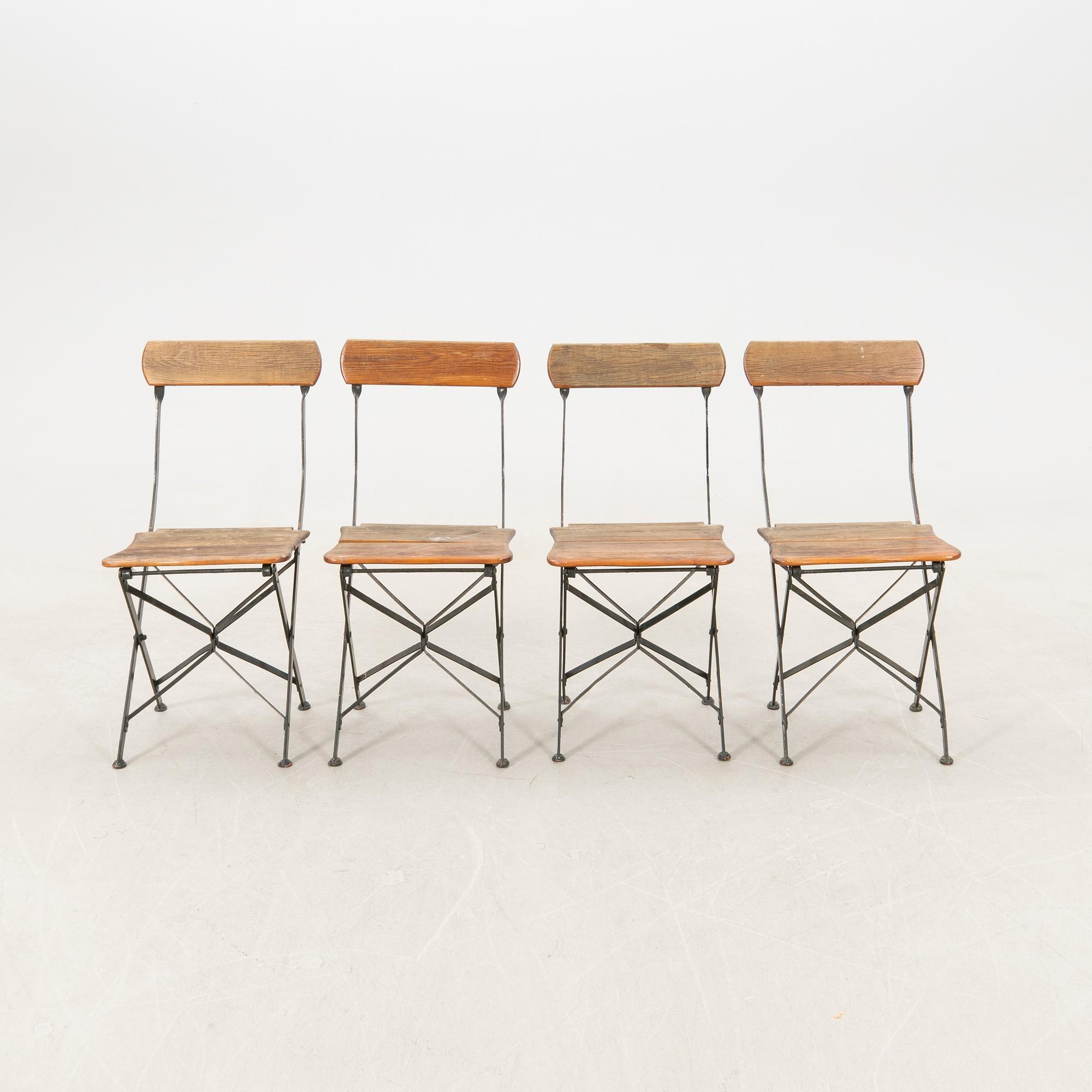 Garden chairs 4 pcs 1910s.