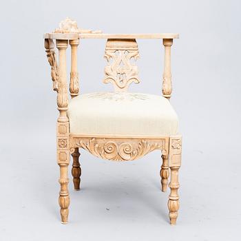 PUDERSTOL / SKRIVBORDSSTOL, renässansstil, 1800-talets slut.