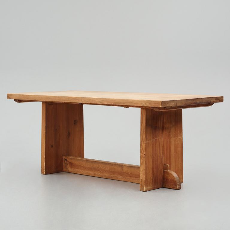 Axel Einar Hjorth, a "Lovö" stained pine table, Nordiska Kompaniet 1930s.