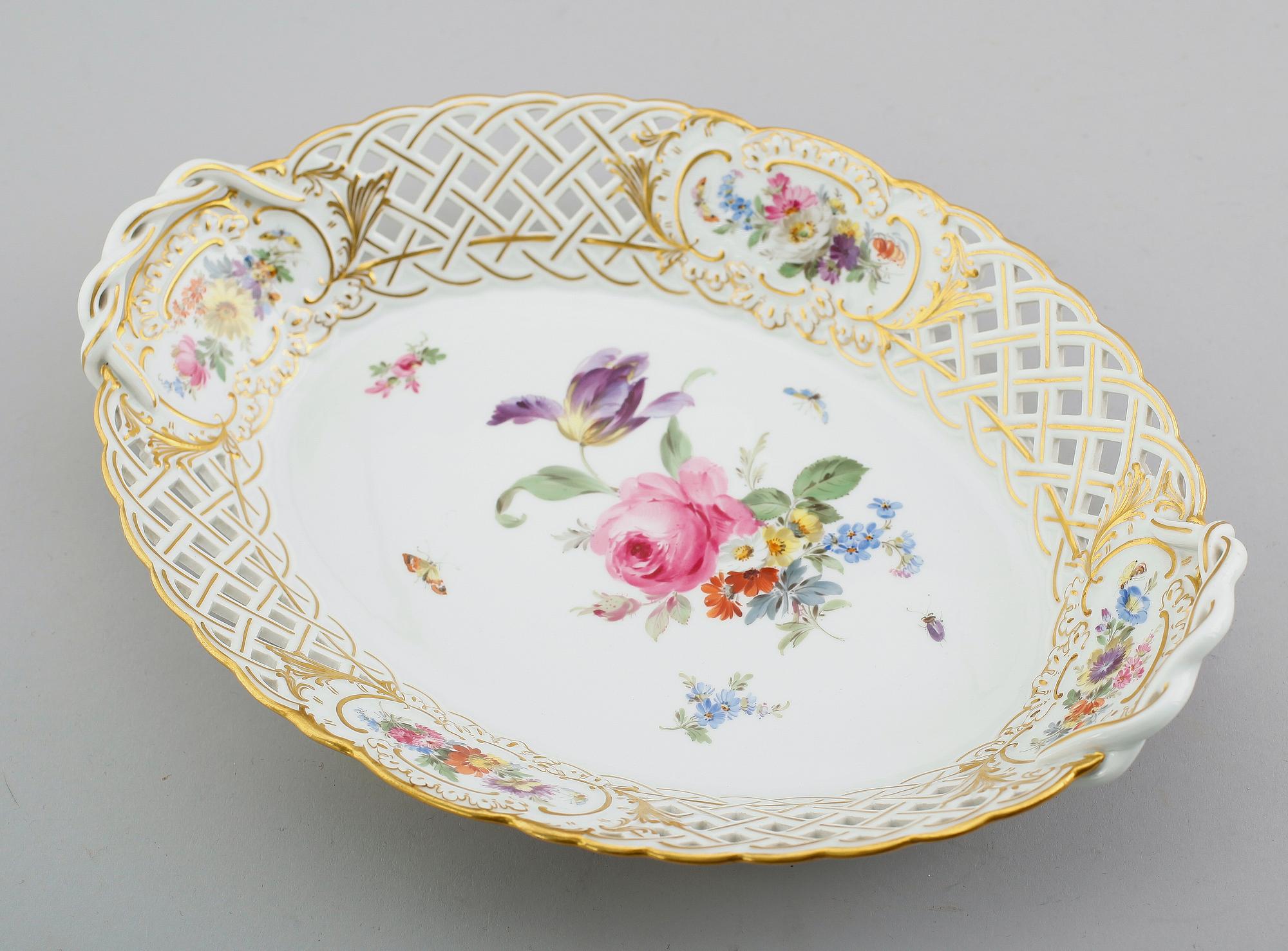 SKÅL, porslin, Meissen, 1900-talets mitt.