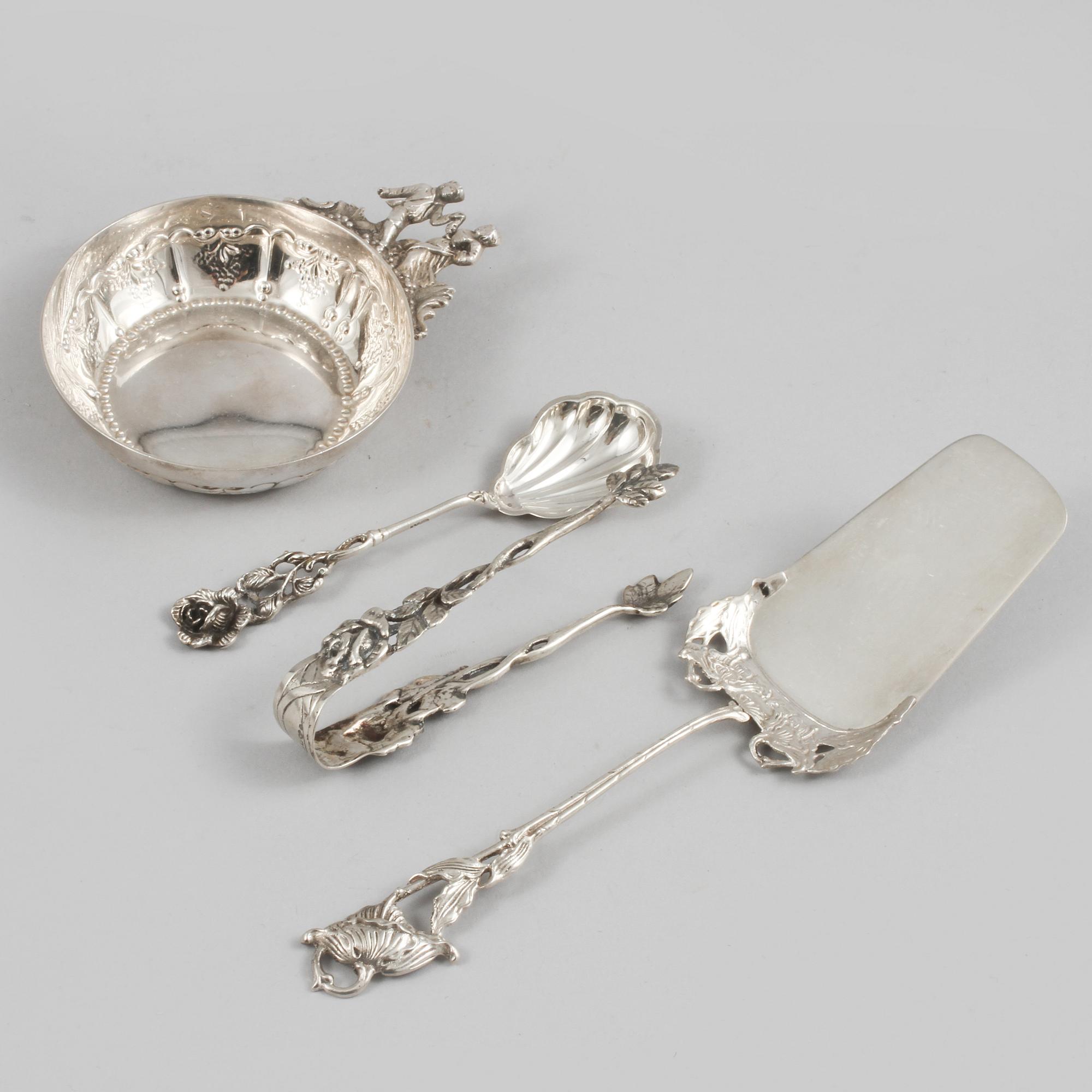 PARTI SILVER, 7 delar, 1900-tal, vikt 420 gram.