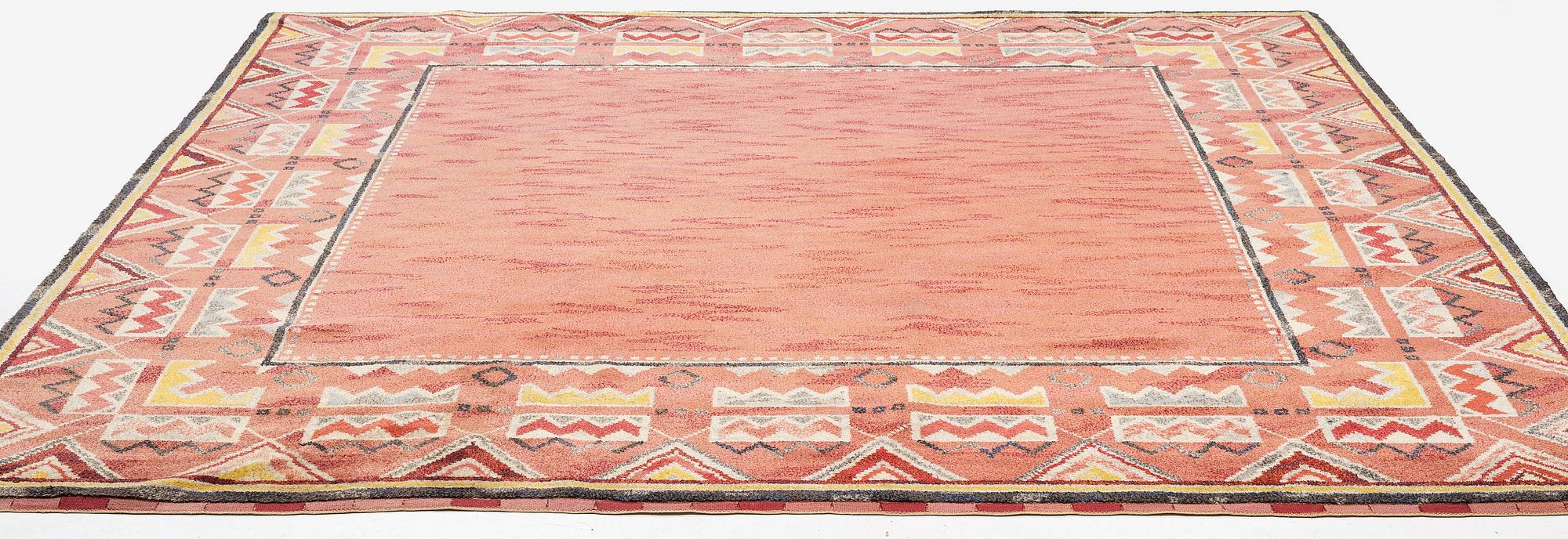 Margareta Sundbom Eichenholz, a knotted pile carpet, ca 338 x 343, unsigned.