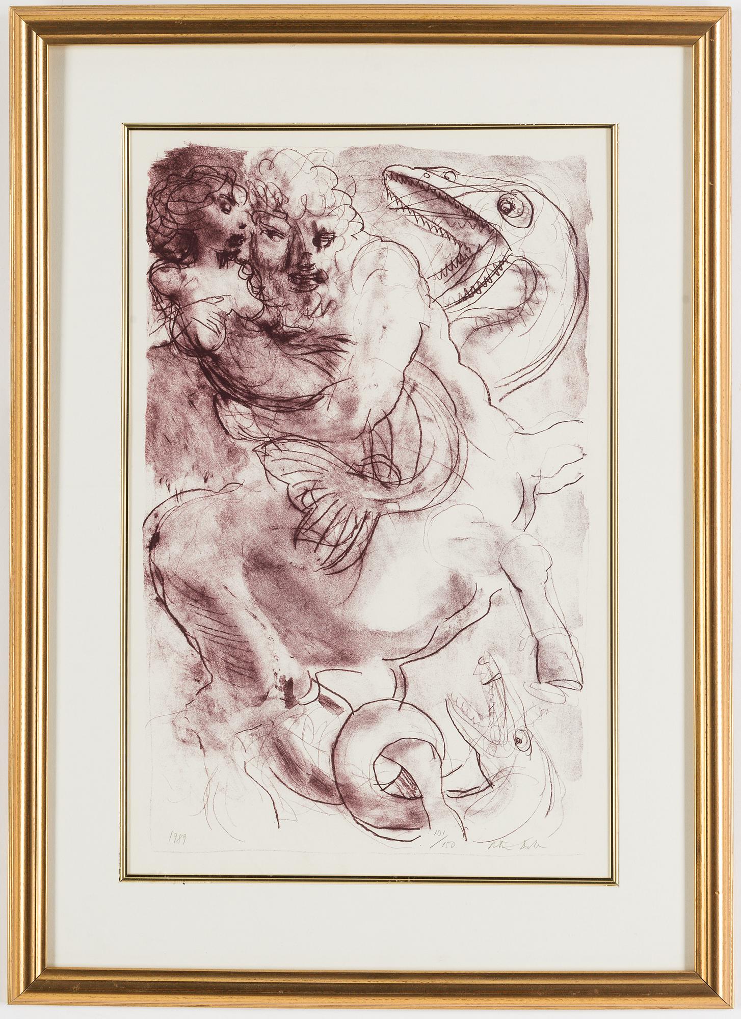 PETER DAHL, lithograph in colours, signed Peter Dahl, dated 1989 and numbered 101/150 in pencil.