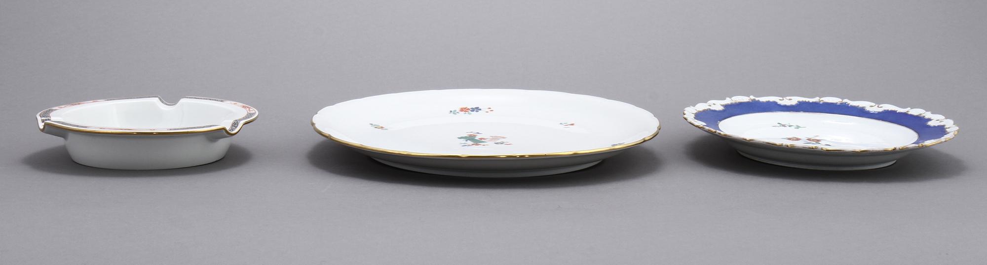 PARTI PORSLIN, 5 delar, Meissen, 1900-tal.