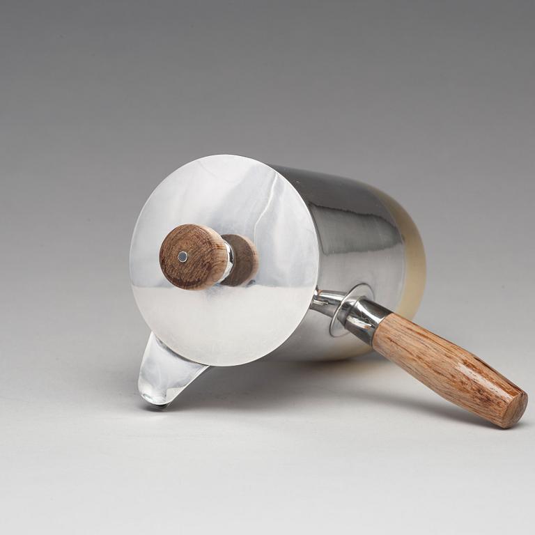 Birger Haglund, a sterling silver coffee pot, Stockholm 1956.