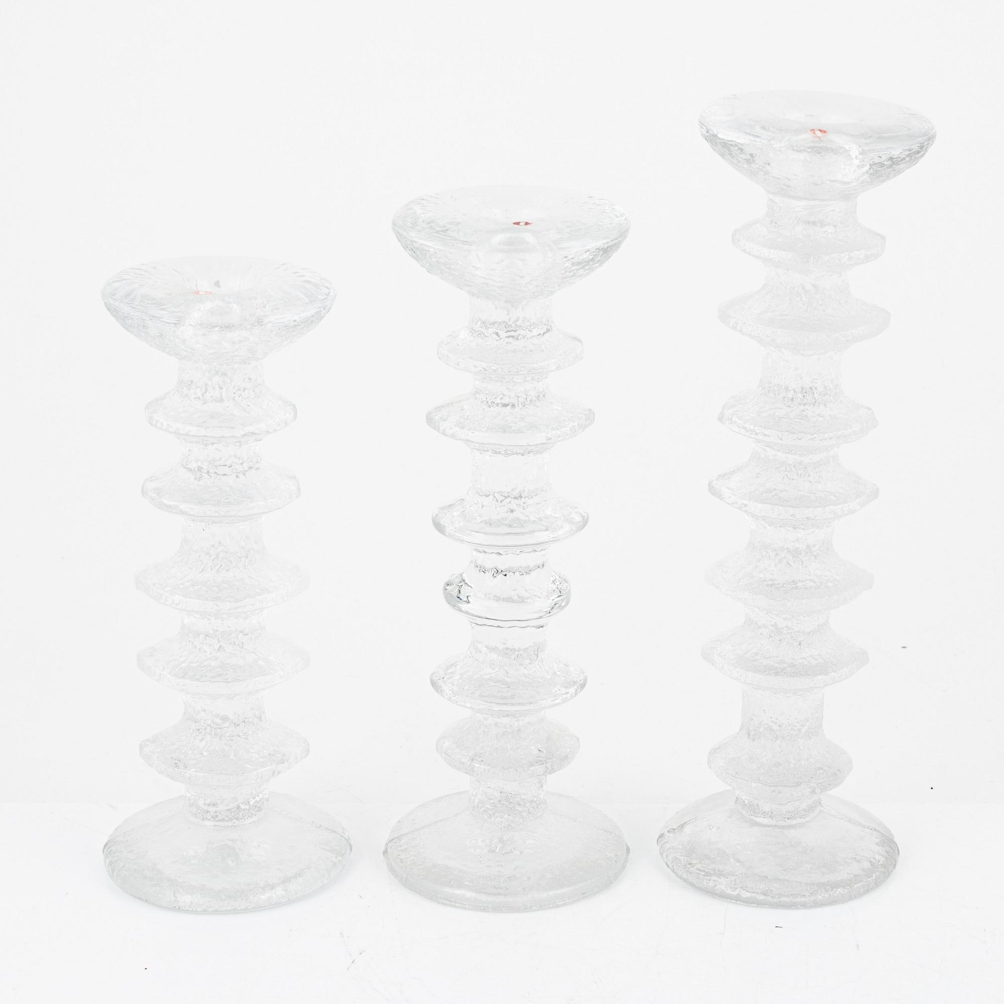 Timo Sarpaneva, candlesticks, 7 pcs, "Festivo", Iittala.