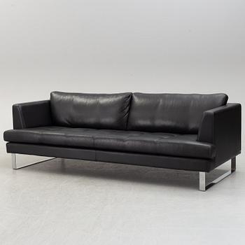 A 21th century leather 'Scala' sofa by  Kim Nordentoft from Nielaus Møbler, , Denmark.