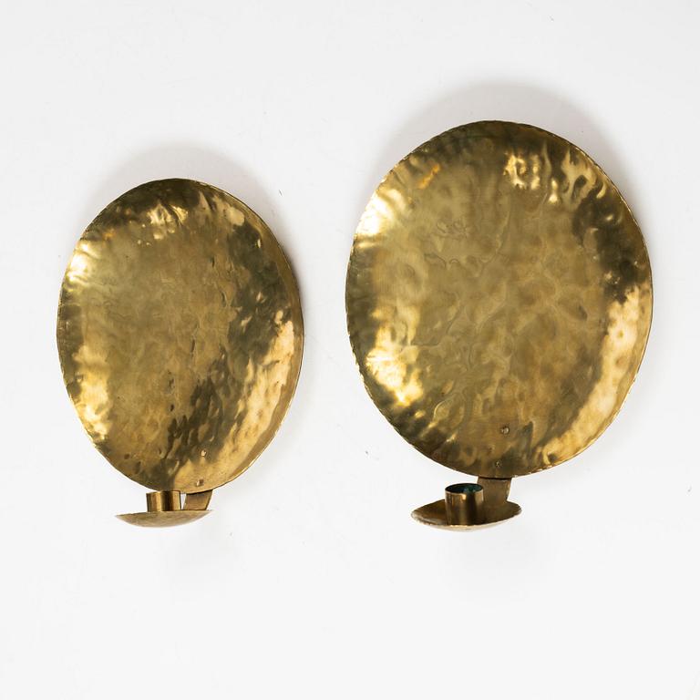 Karl Erik Torssell, a pair of wall sconces, later part of the 20th century.