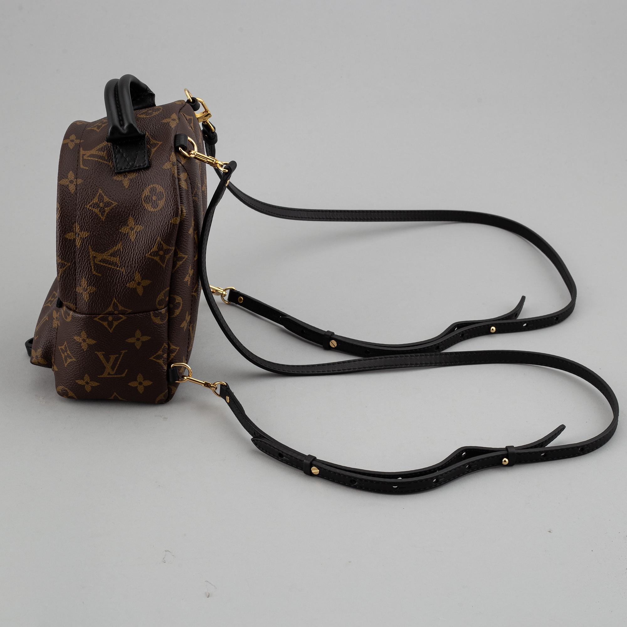 LOUIS VUITTON a Palm Springs Mini monogram canvas backpack 2018. Bukowskis