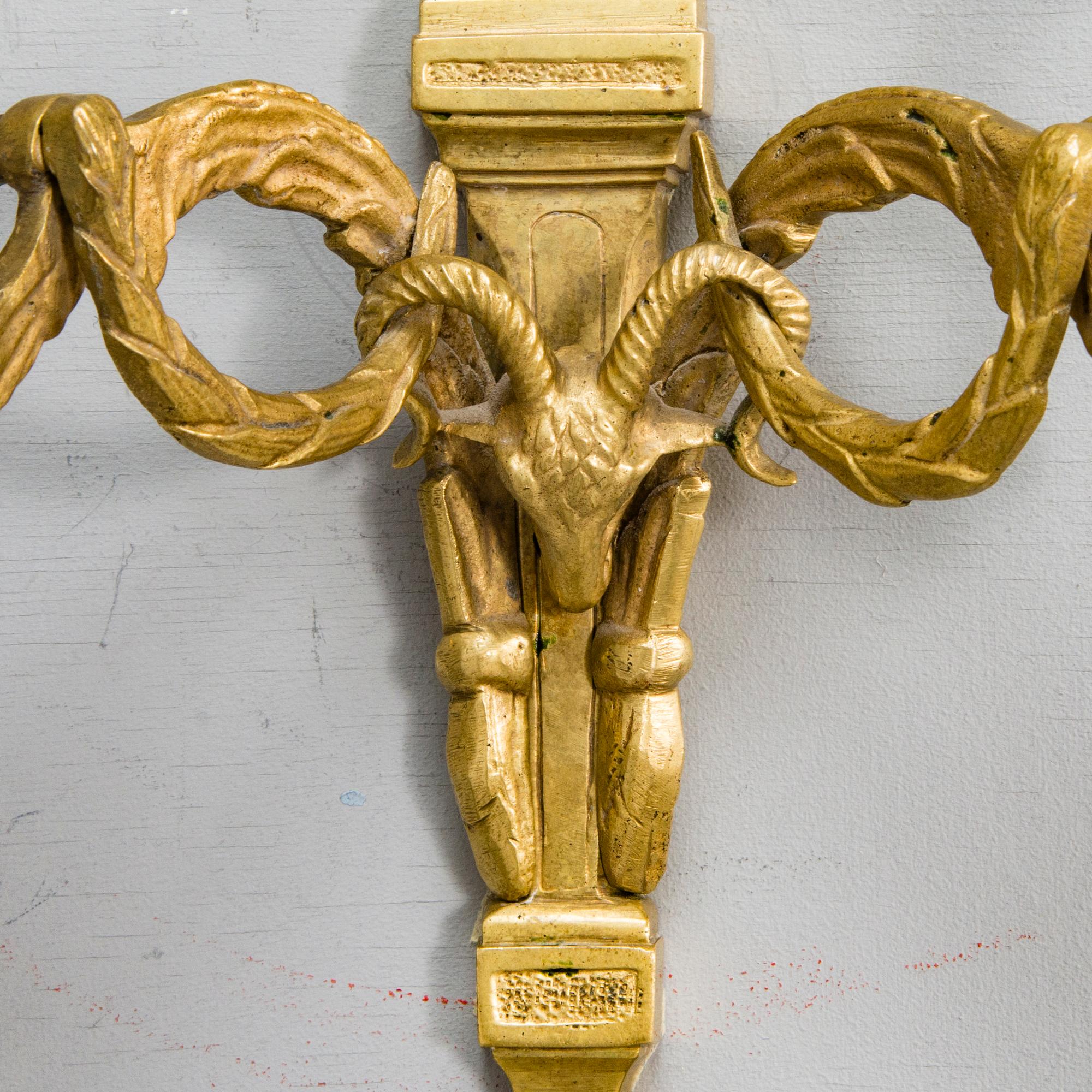 A pair of early 20th century wall candelabra.