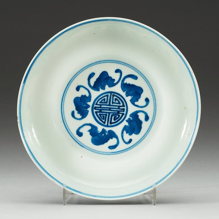 TAZZA, porslin. Sen Qing dynasti.