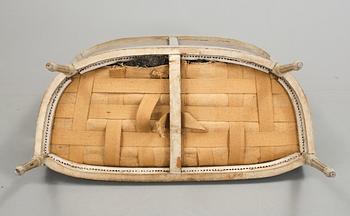 SOFFGRUPP, 3 delar, Louis XVI-stil, omkring 1900.