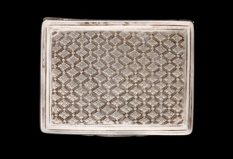 SNUSDOSA, utländska stämplar, 1700-talets slut.