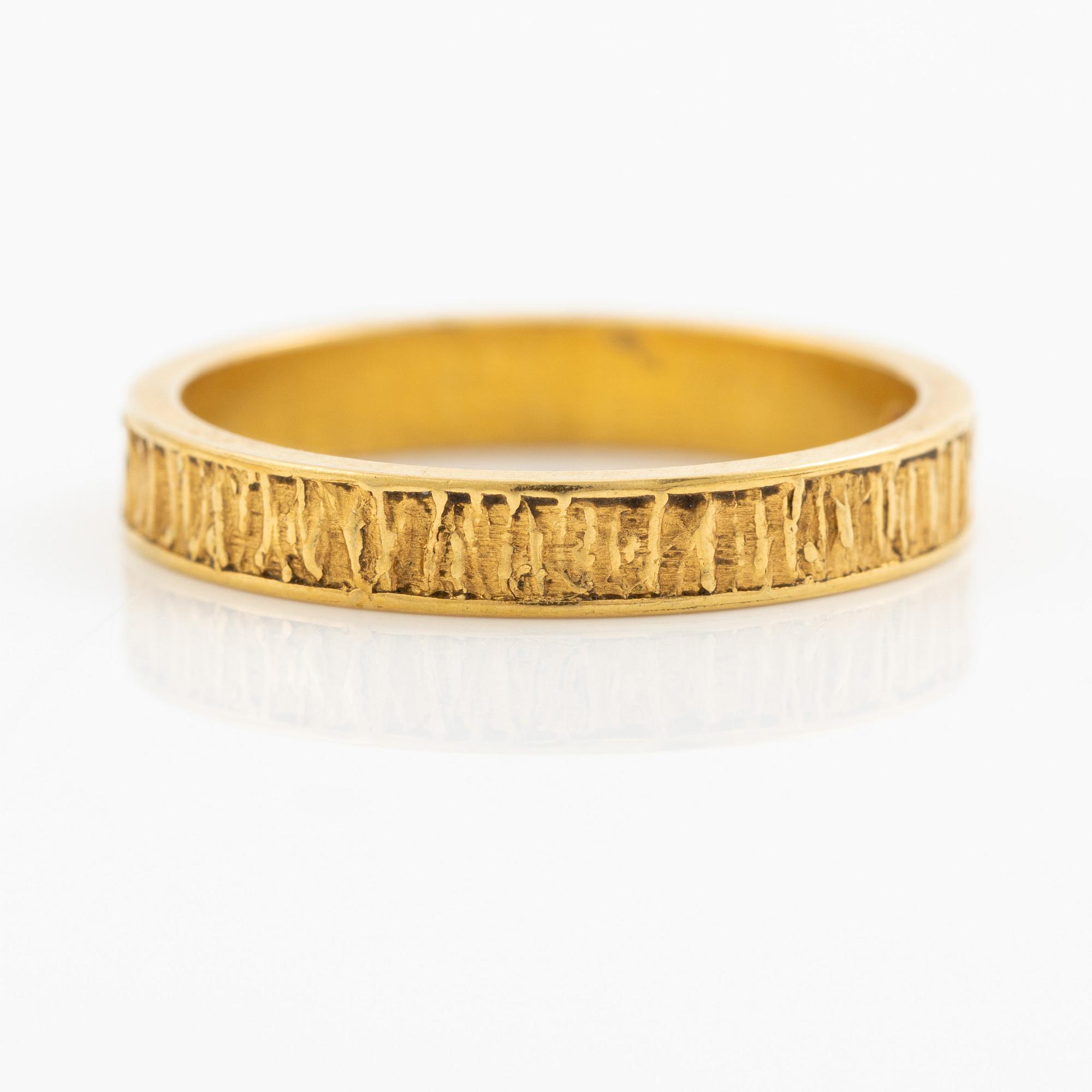 Lapponia, ring, 18K guld, Finland 1977.