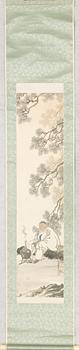 Kakemono, tre stycken, Japan, 1900-tal.