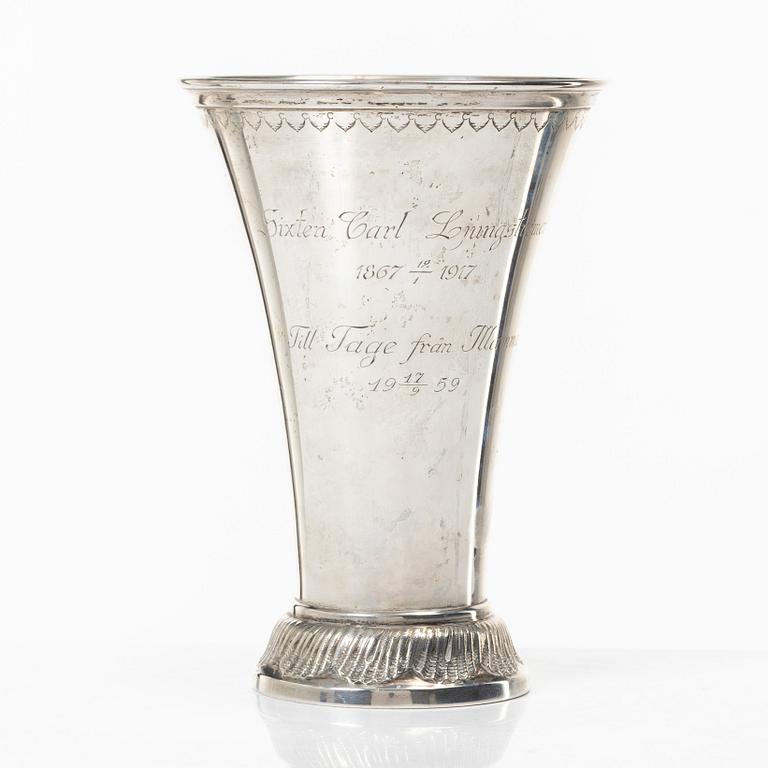 A silver beaker, Bernhard Hertz, Stockholm, Sweden, 1916.
