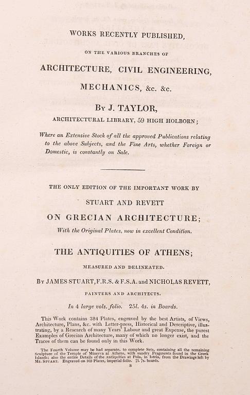 BOK, "Plans and elevations for cottages, villas and ornamental buildings", av J. Thomson, London 1827.