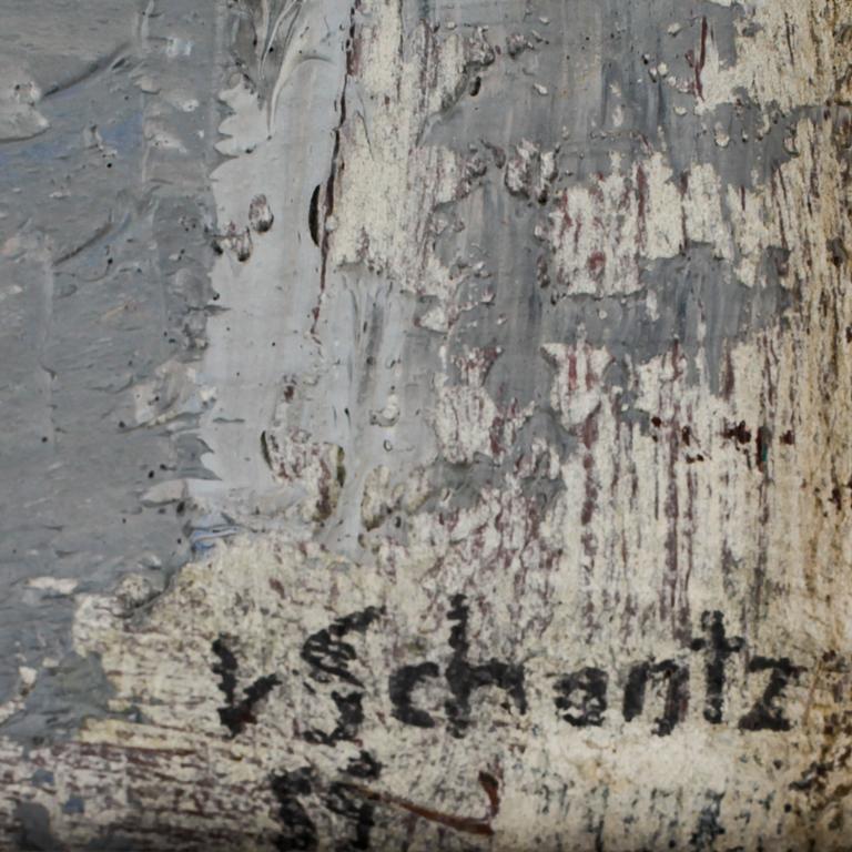 PHILIP VON SCHANTZ, olja på pannå, sign och dat -59.