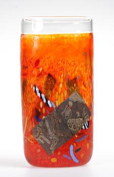 VAS samt RELIEF, glas, Bertil Vallien samt Erik Höglund, Kosta Boda.