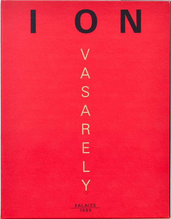 VICTOR VASARELY, mapp med 7 färgserigrafier , ION, Falaize 1989, 154/250, sign.