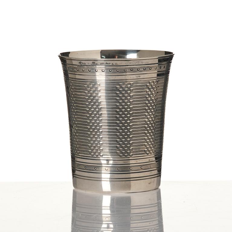 Tedos, sauceboat and cup, silver, including Ottoman Empire.