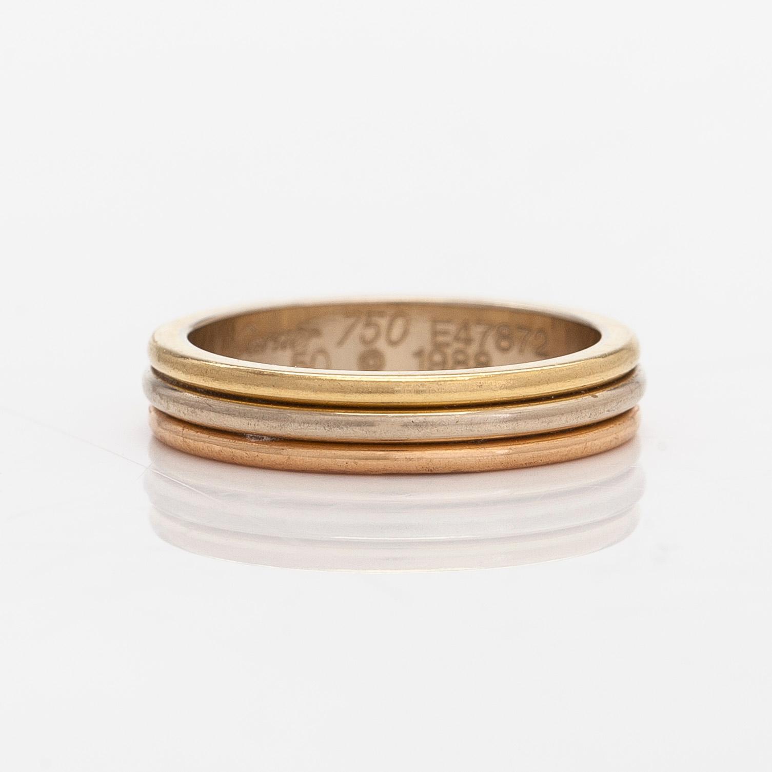 Cartier, ring, "Vendôme", 18K trefärgsguld.