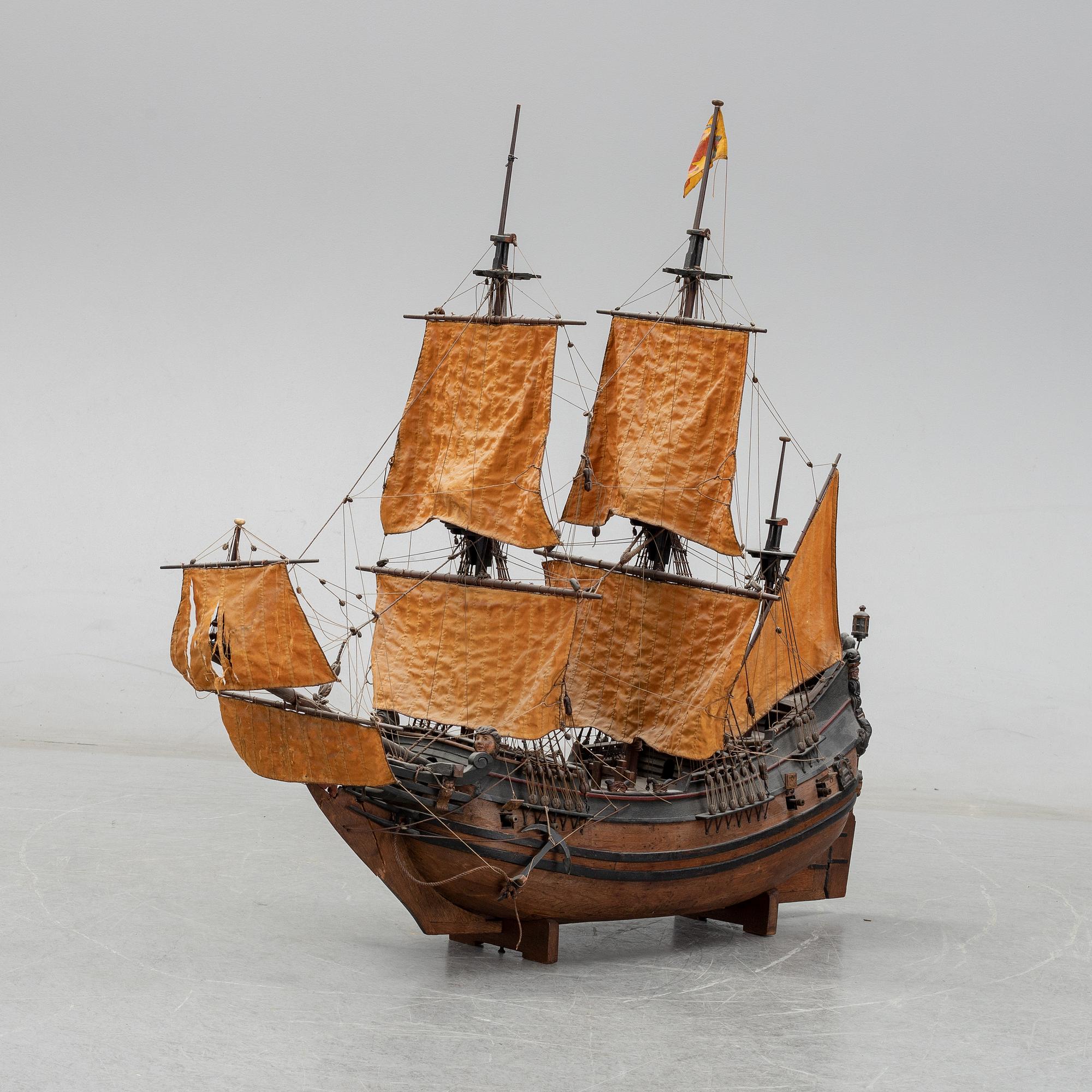 A modelship from the first half of the 20th century.