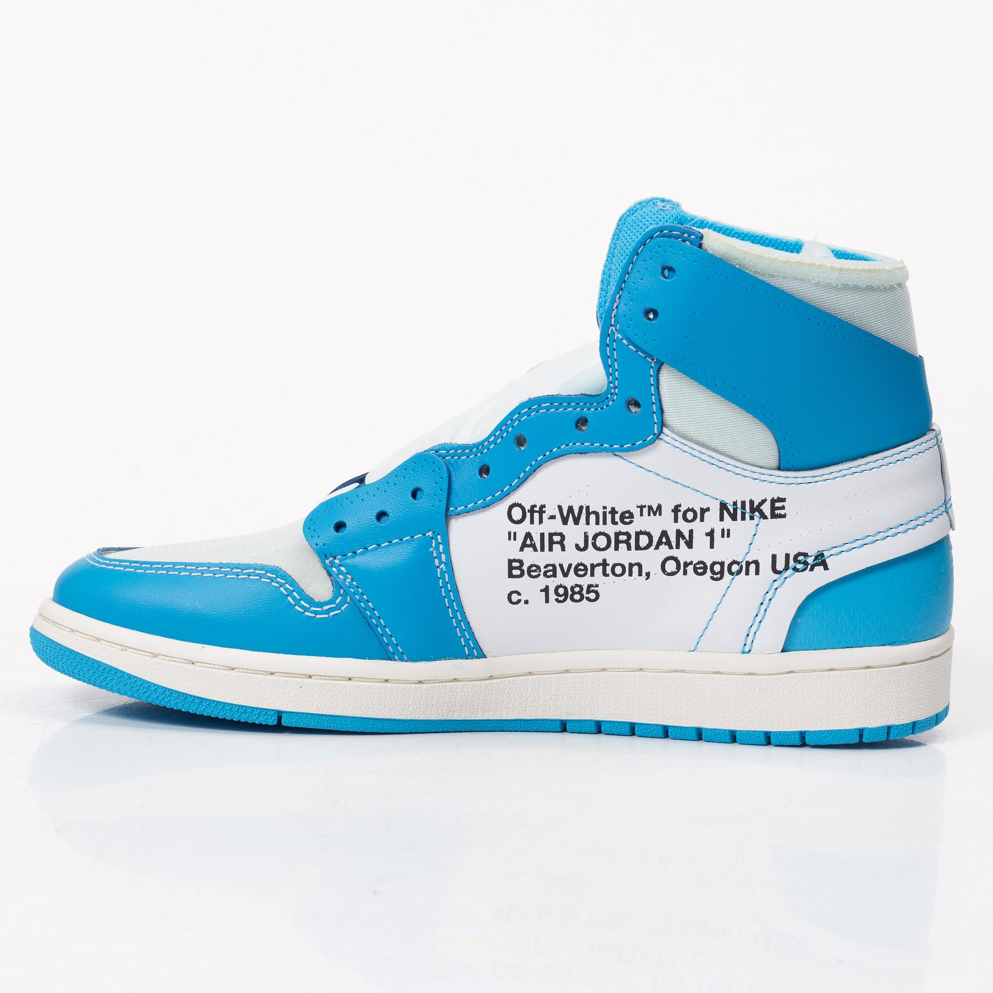 Nike X Off White, Air Jordan X Off White NRG, sneakers, storlek eur 42,5 / Us 9.