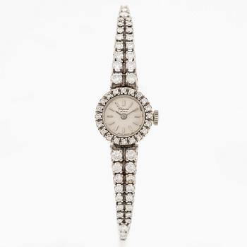 Chopard, armbandsur, vitguld med briljantslipade diamanter.