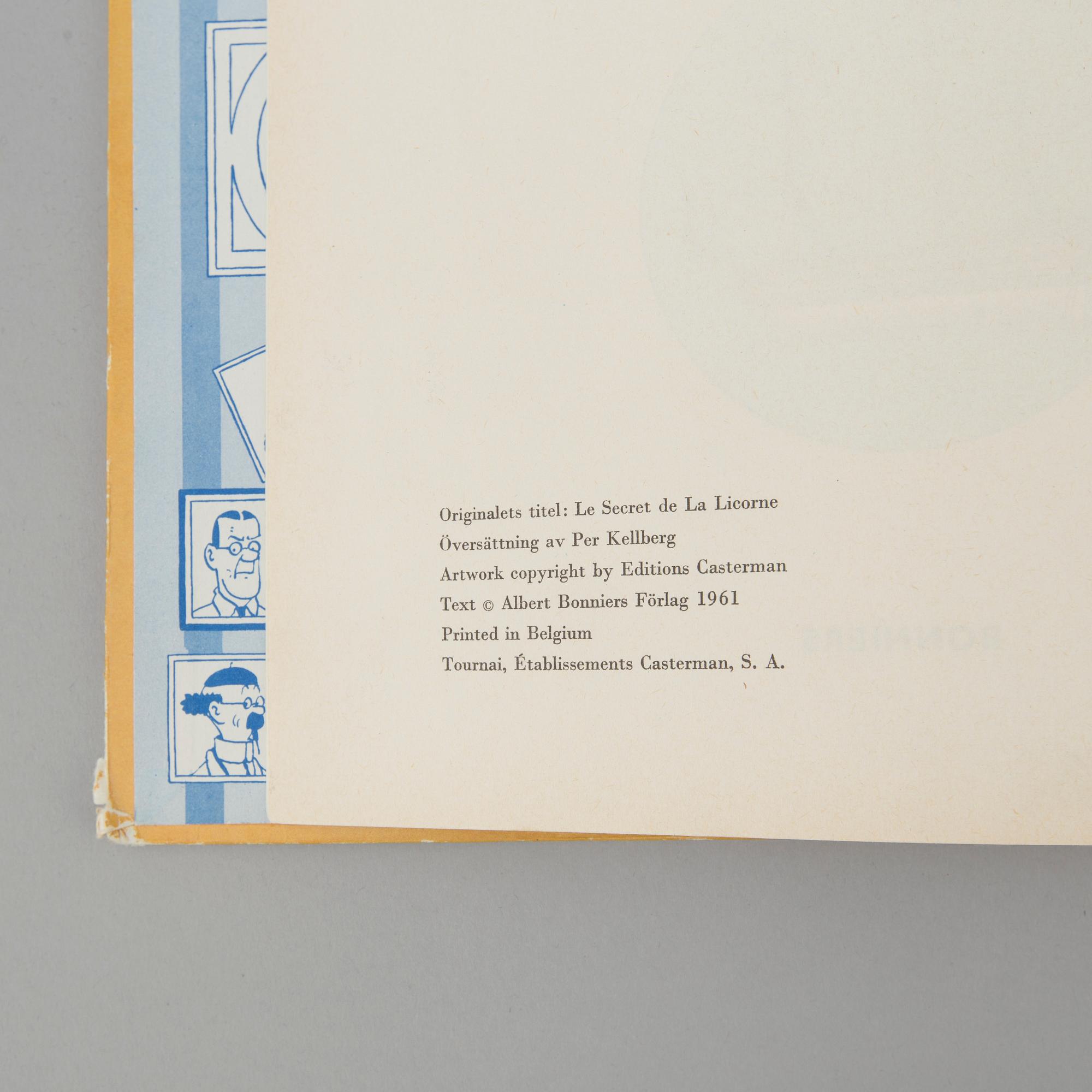 two Tintin books from 1961 & 1962.