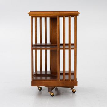 Rotating bookcase, late 20th century.