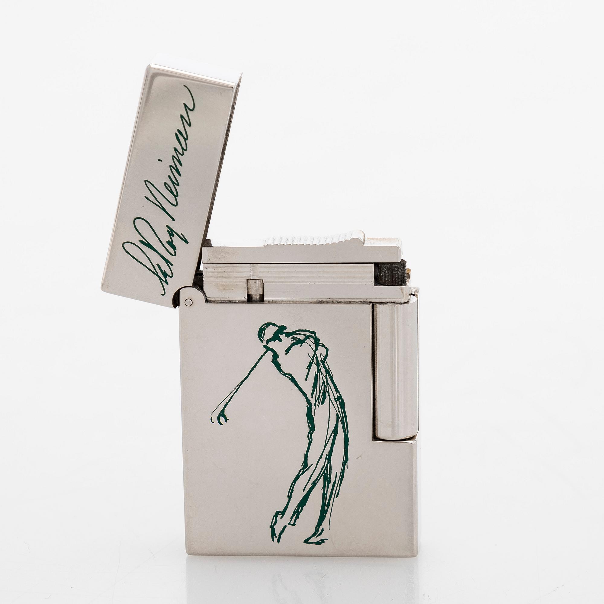 S.T.Dupont, LeRoy Neiman, tändare, limited edition, "Golf", 2003.