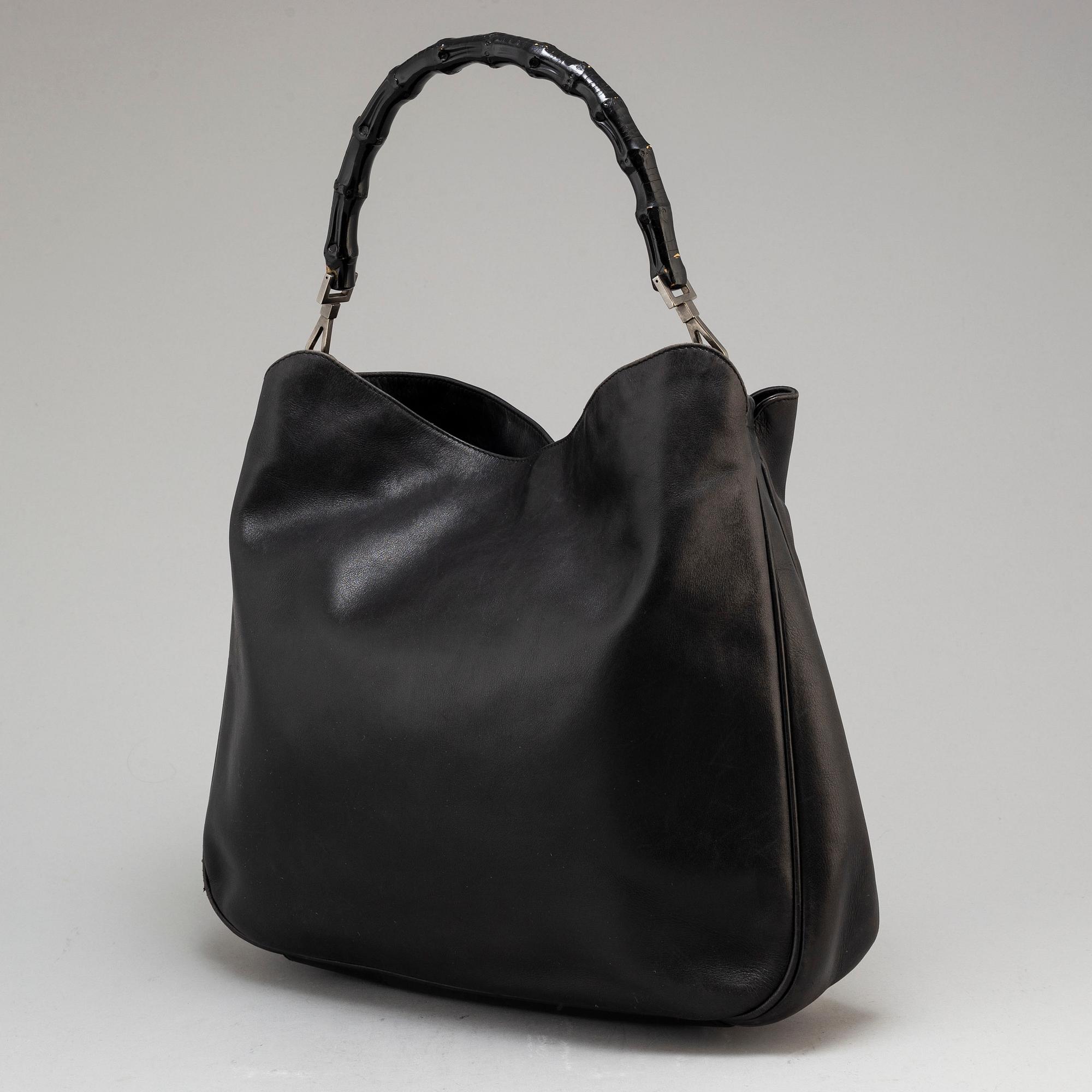 GUCCI, Bamboo Leather Satchel.