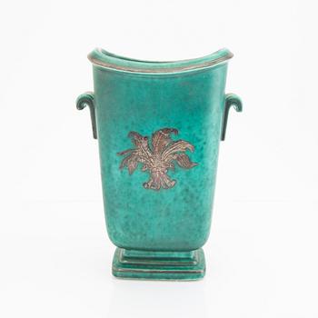 A Wilhelm Kåge Argenta stoneware vase Gustavsberg 1948.