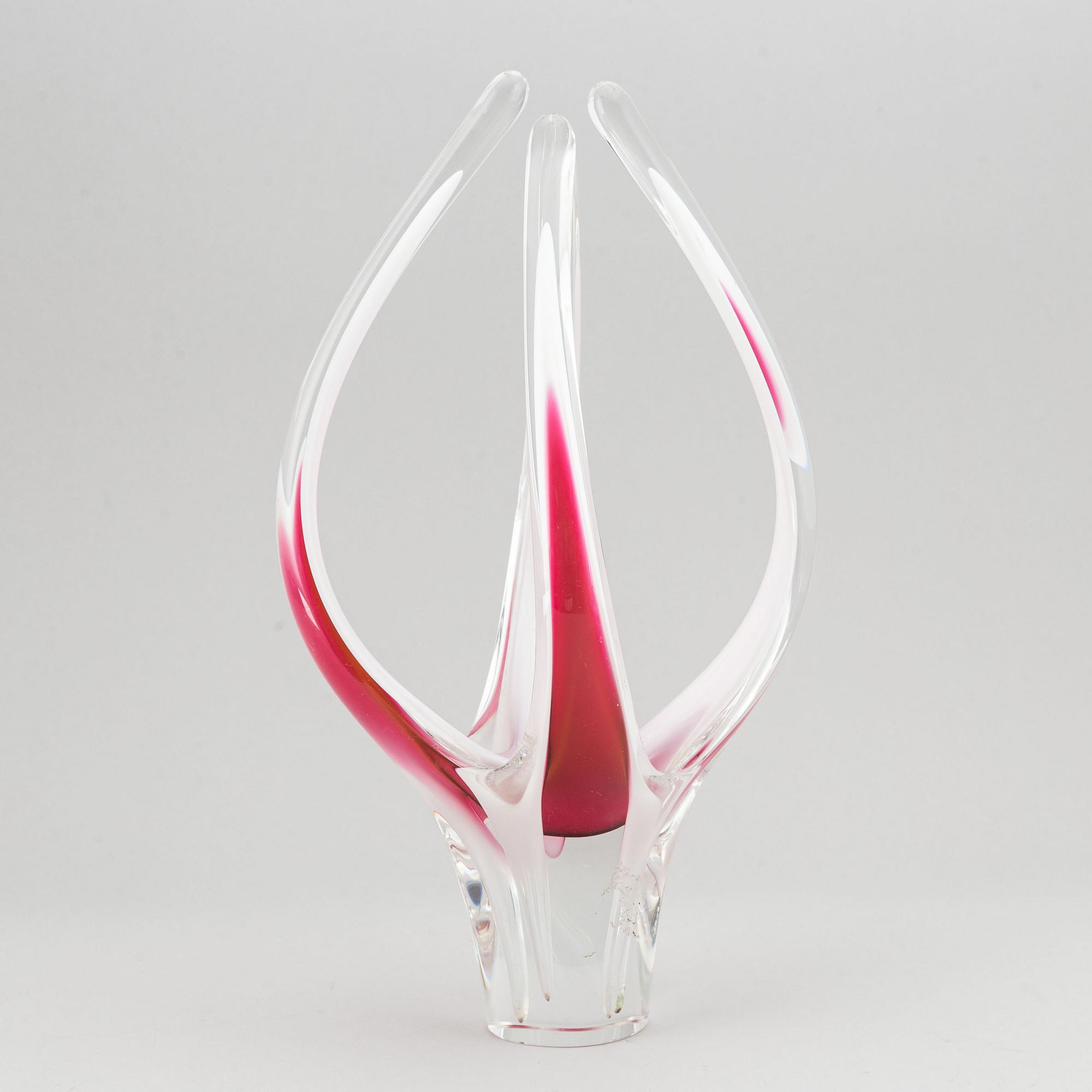 Paul Kedelv, glas, 3 delar, "Coquille", Flygsfors.