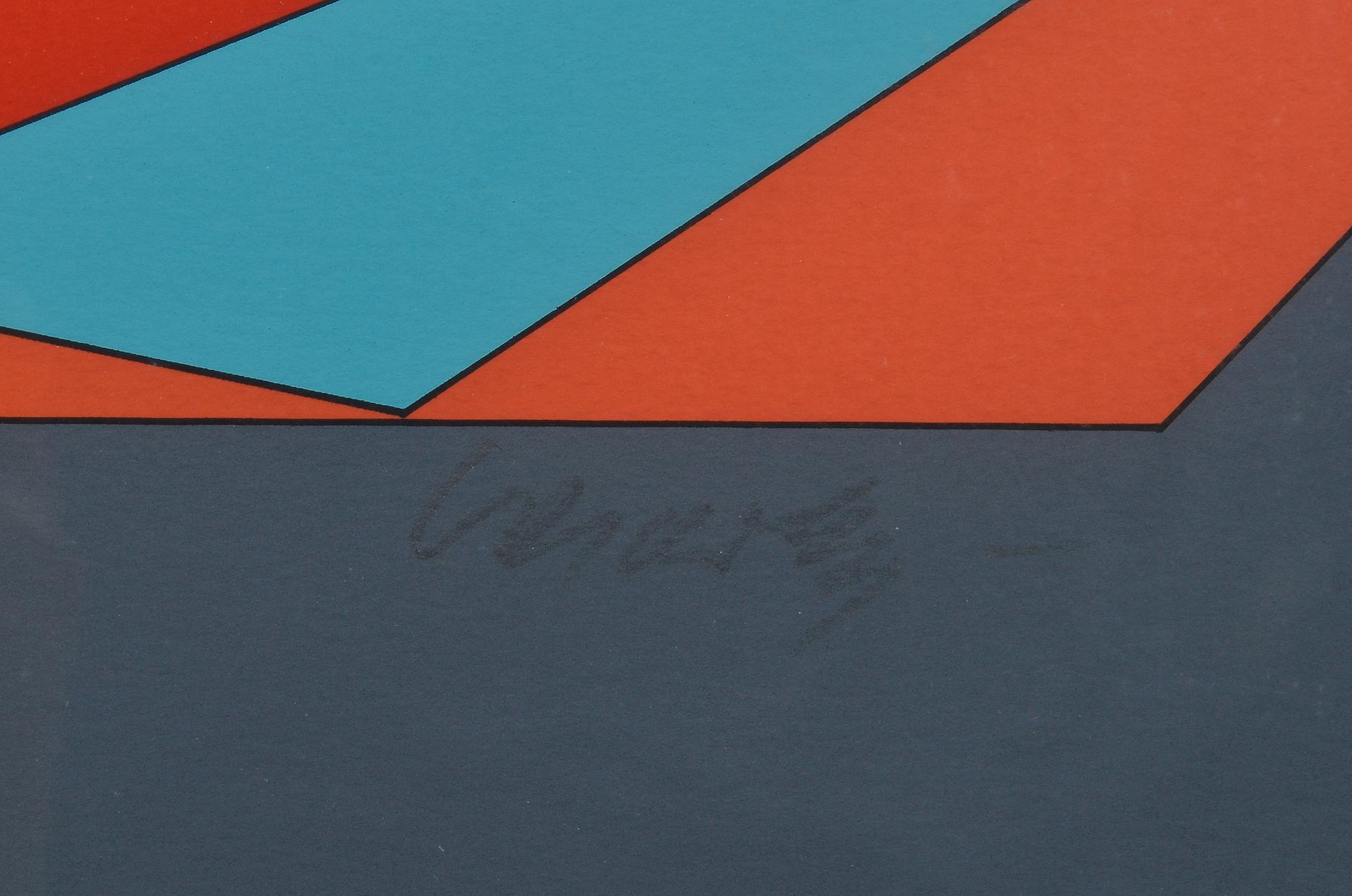 VICTOR VASARELY, serigrafia, signeerattu.