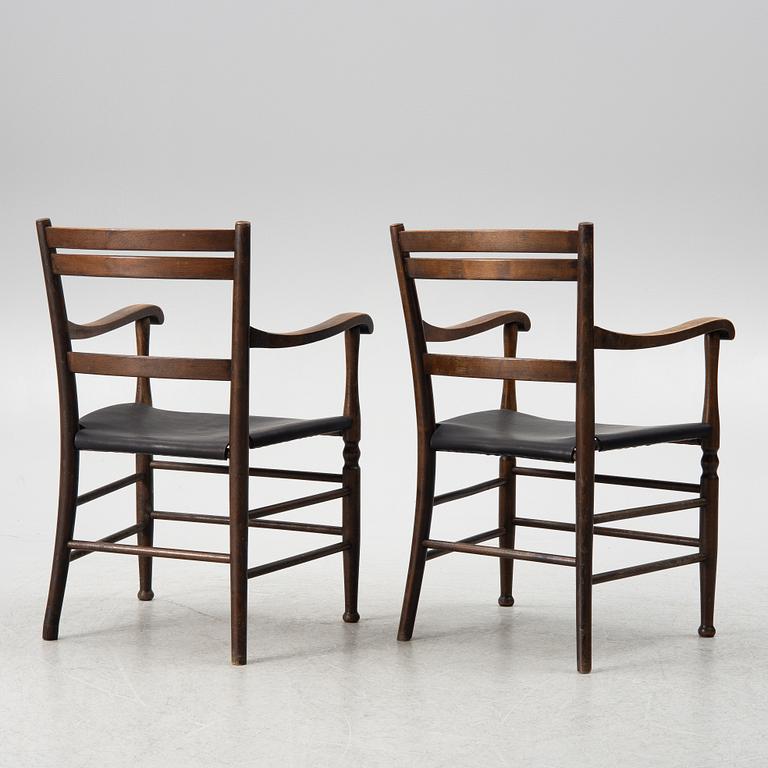Gunnar Asplund, Armchairs, a pair, Gemla, designed for the Stockholm Exhibition 1930.