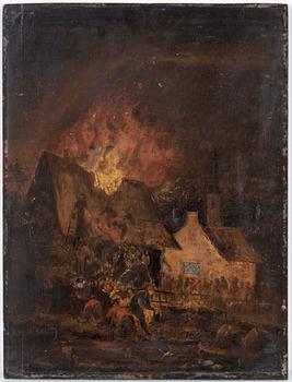 PEHR HÖRBERG, hans art, olja på pannå, ca år 1800.