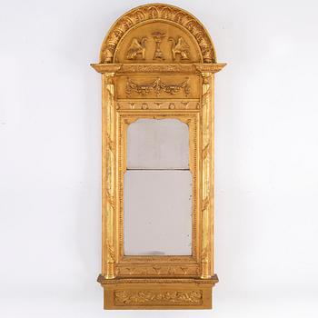 A Swedish Empire early 19th century mirror.