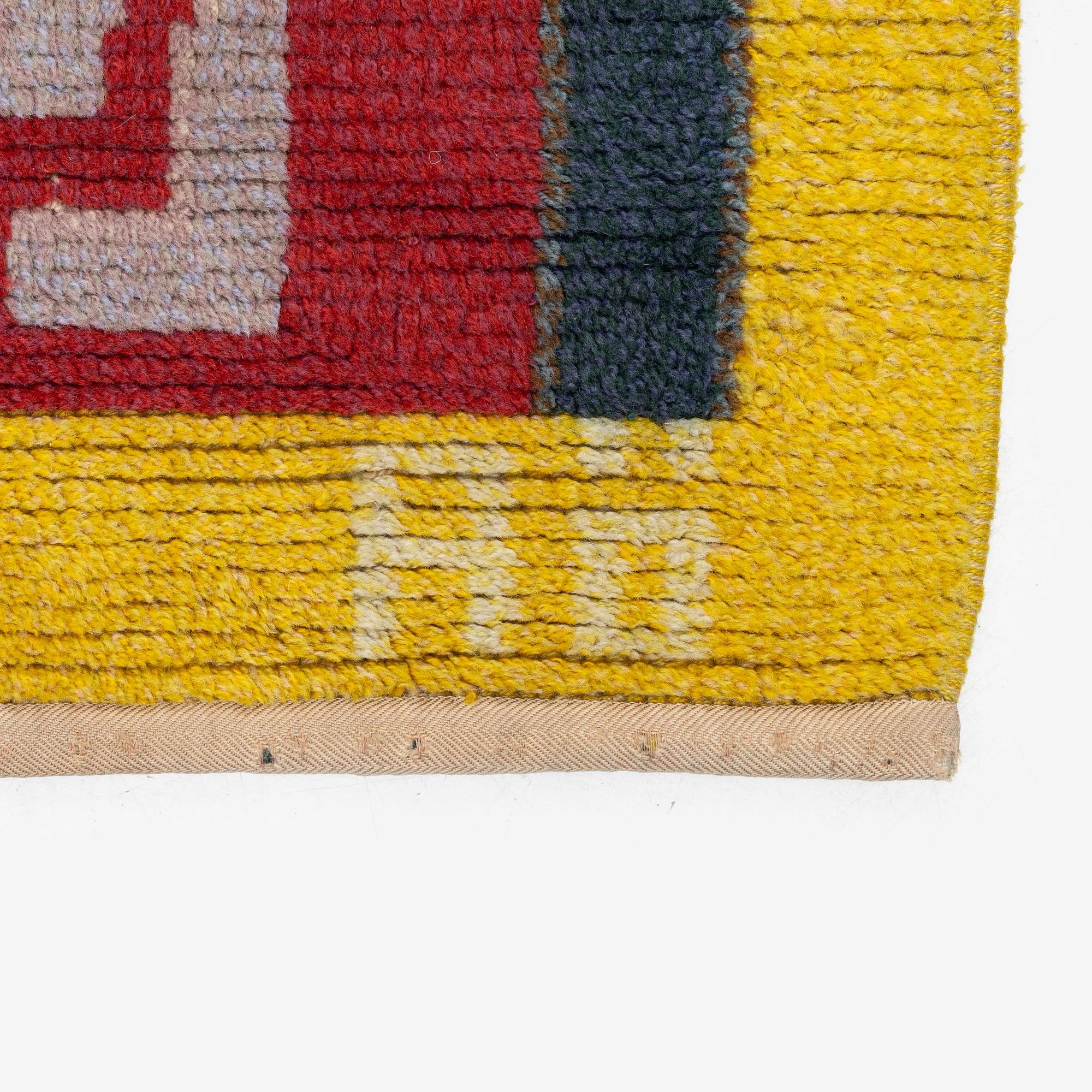 Agda Österberg, a knotted pile carpet, c. 354 x 245 cm, signed AÖ.