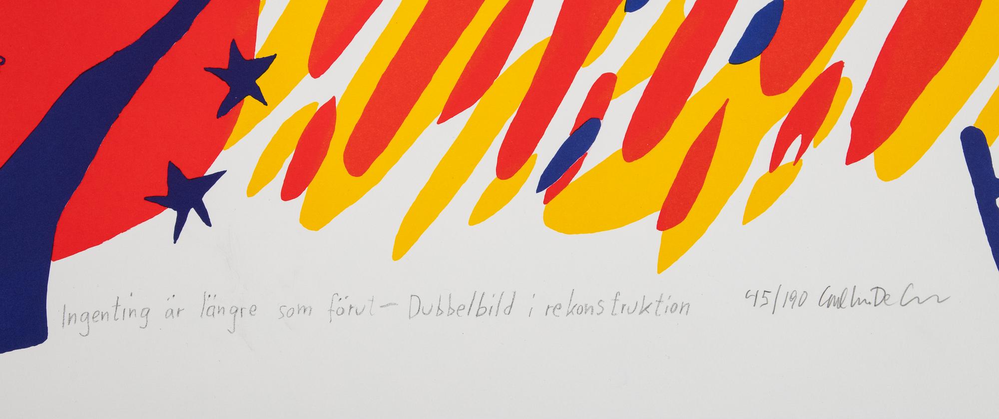 Carl Johan De Geer, "Ingenting är längre som förut - Dubbelbild i rekonstruktion".