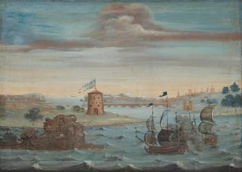 926. Swedish Artist, 18Th Century, Battle scene from Vyborg.