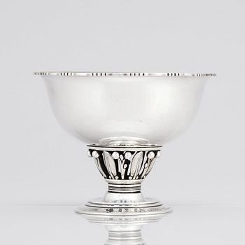 Georg Jensen, a sterling silver footed bowl, Georg Jensen, Copenhagen 1952-32, design nr 180B.