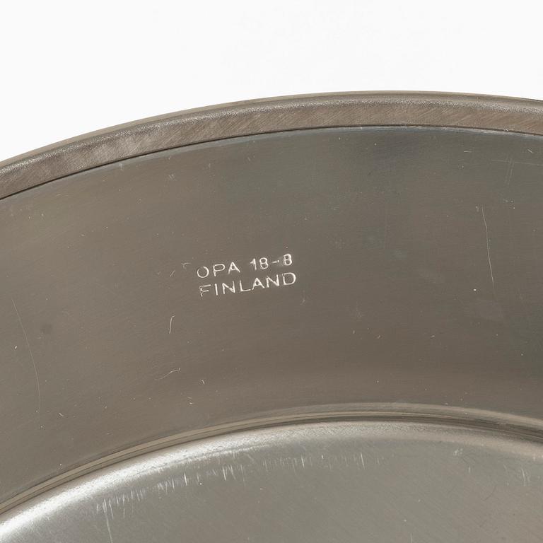 Timo Sarpaneva, kuverttallrikar, 12 st samt praktfat, OPA, Finland 1900-talets senare del.