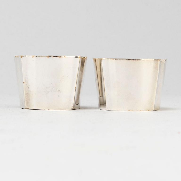 SIGVARD BERNADOTTE, nysilver, 28 st, punschbägare.