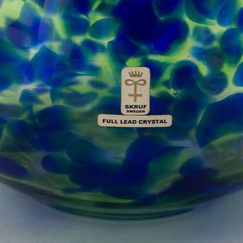 A glass vase by Bengt Edenfalk for Skruf, second half of the 20th Century.