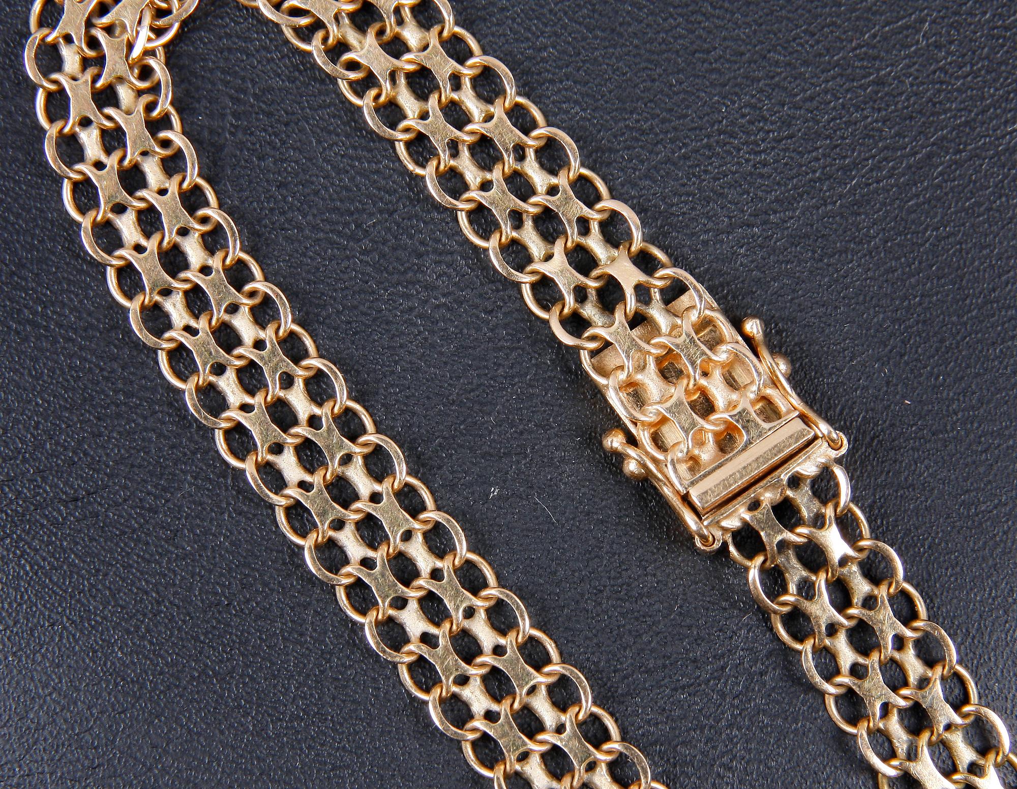 ARMBAND, guld 18k. Vikt 9 gram.