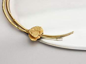 Claude Lalanne, a silver plated and part gilt tray, ed. 86/250, Artcurial, France, 1980.