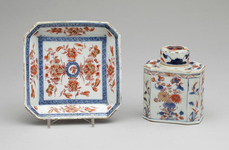 TEDOSA samt FAT, porslin, Qianlong, Kina 1700-tal.